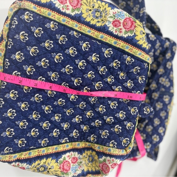 Vera Bradley Cottagecore Royal Blue Flower Double handle shoulder bag - Picture 9 of 11